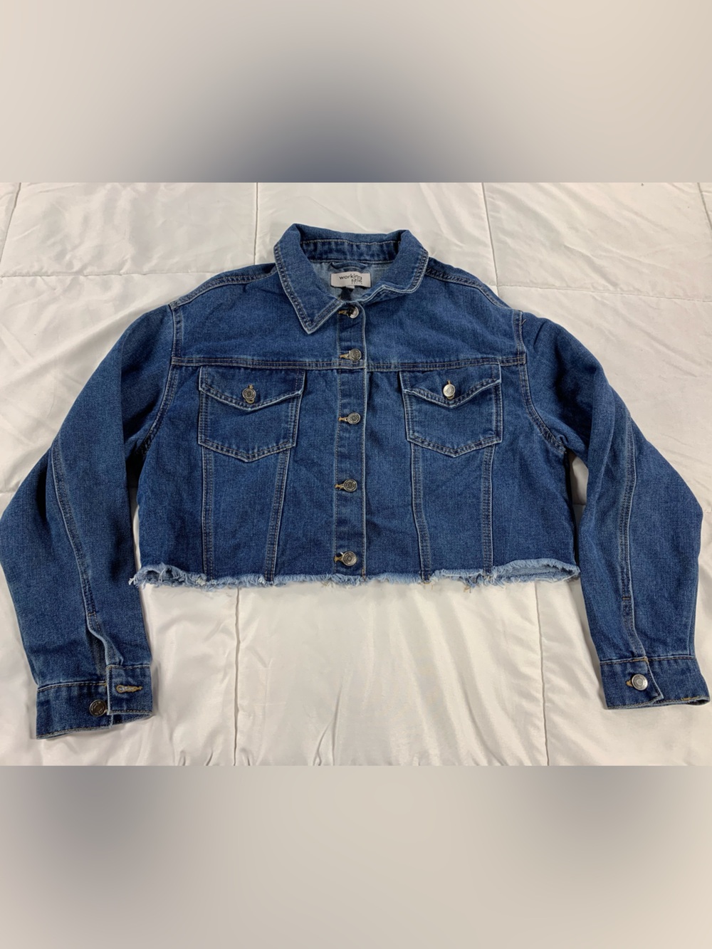 Pre loved WORKING TITLE denim jacket womens size L